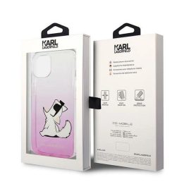 Karl Lagerfeld KLHCP14MCFNRCPI iPhone 14 Plus 6.7 deklas rožinis / rožinis Choupette Fun
