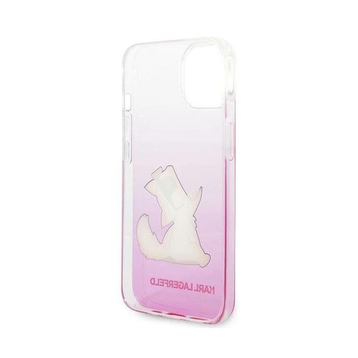 Karl Lagerfeld KLHCP14MCFNRCPI iPhone 14 Plus 6.7 deklas rožinis / rožinis Choupette Fun