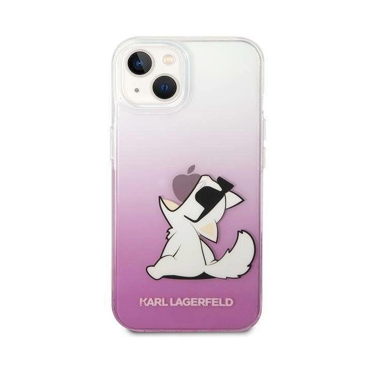 Karl Lagerfeld KLHCP14MCFNRCPI iPhone 14 Plus 6.7 deklas rožinis / rožinis Choupette Fun