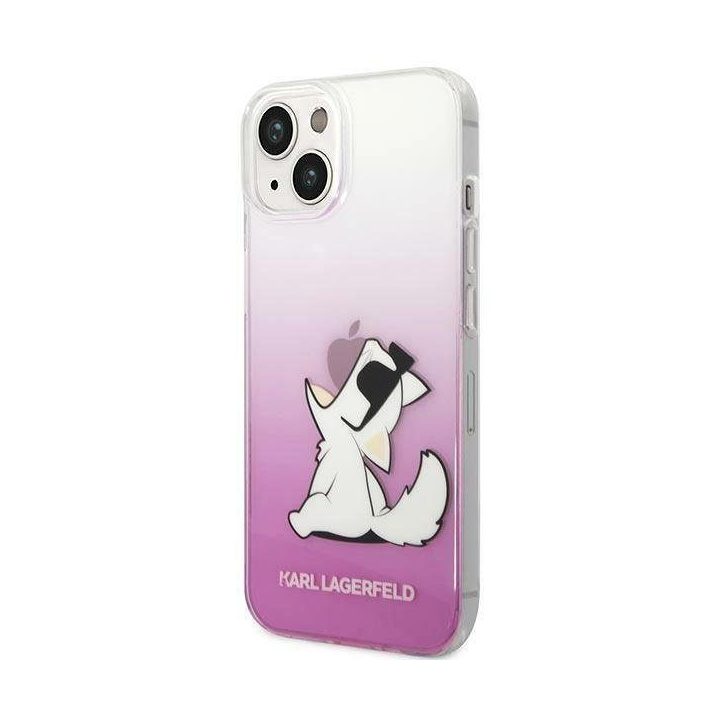 Karl Lagerfeld KLHCP14MCFNRCPI iPhone 14 Plus 6.7 deklas rožinis / rožinis Choupette Fun
