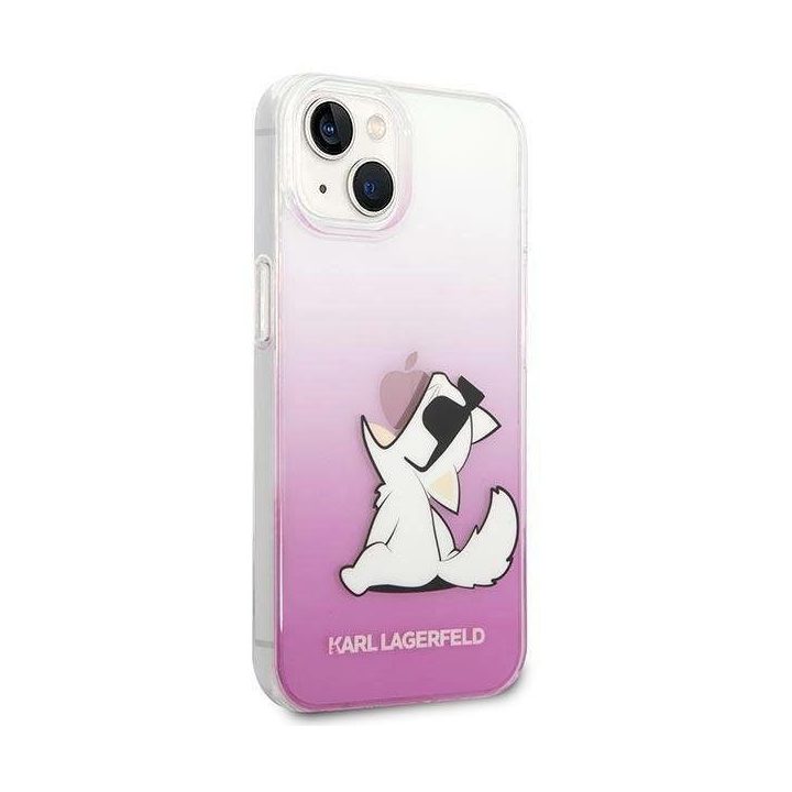 Karl Lagerfeld KLHCP14MCFNRCPI iPhone 14 Plus 6.7 deklas rožinis / rožinis Choupette Fun