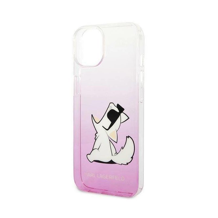 Karl Lagerfeld KLHCP14MCFNRCPI iPhone 14 Plus 6.7 deklas rožinis / rožinis Choupette Fun
