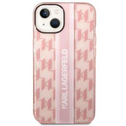 Karl Lagerfeld KLHCP14MHKLSPCP iPhone 14 Plus 6.7 deklas rožinis / rožinis Mono Vertical Stripe