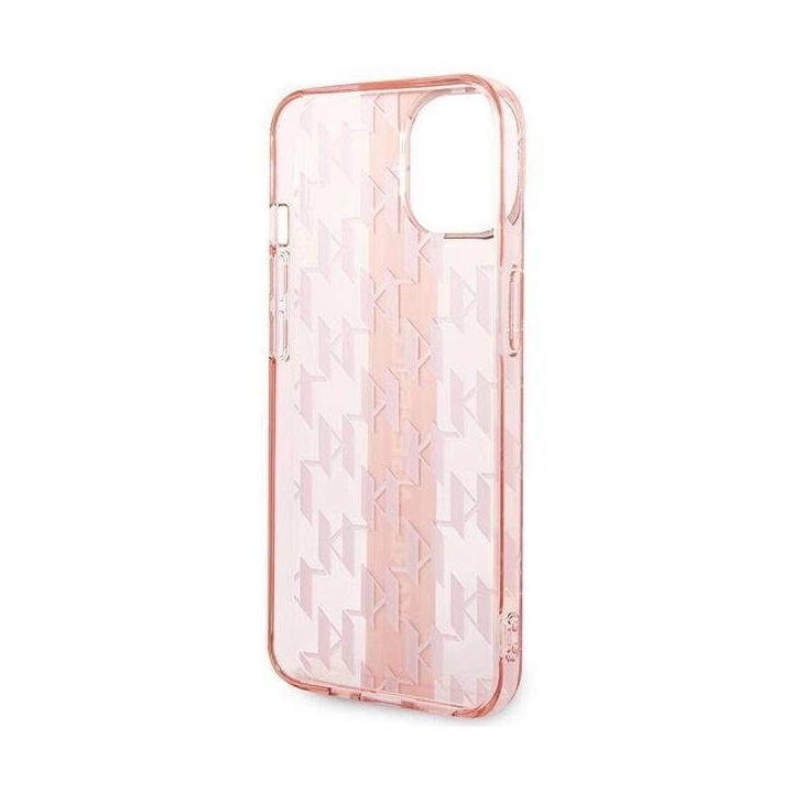 Karl Lagerfeld KLHCP14MHKLSPCP iPhone 14 Plus 6.7 deklas rožinis / rožinis Mono Vertical Stripe