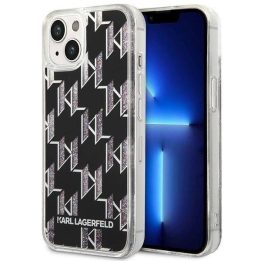 Karl Lagerfeld KLHCP14MLMNMK iPhone 14 Plus 6.7 deklas juodas / juodas Liquid Glitter Monogram