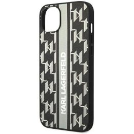 Karl Lagerfeld KLHCP14MPGKLSKG iPhone 14 Plus 6.7 deklas pilka / pilka Monogram Stripe