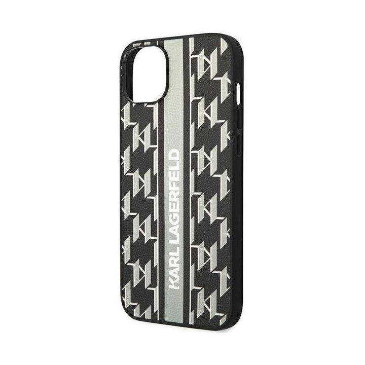 Karl Lagerfeld KLHCP14MPGKLSKG iPhone 14 Plus 6.7 deklas pilka / pilka Monogram Stripe