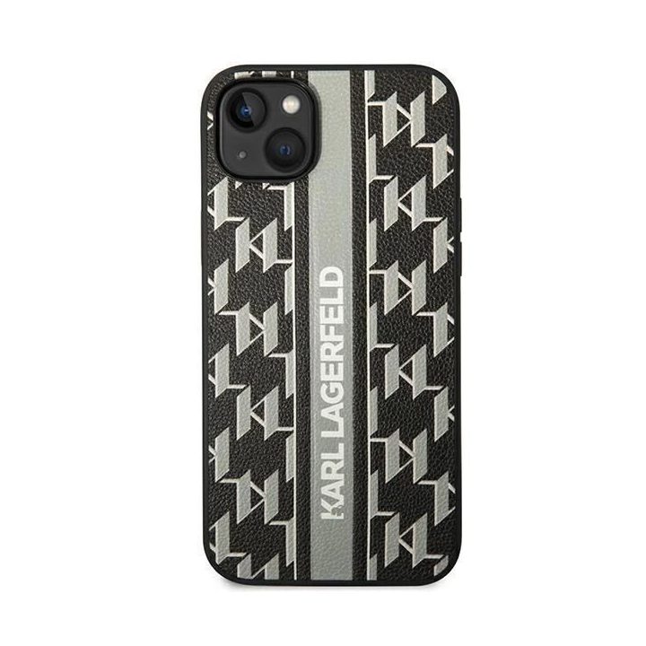 Karl Lagerfeld KLHCP14MPGKLSKG iPhone 14 Plus 6.7 deklas pilka / pilka Monogram Stripe