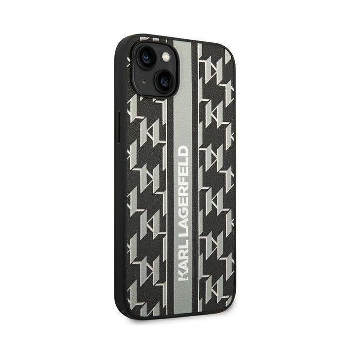 Karl Lagerfeld KLHCP14MPGKLSKG iPhone 14 Plus 6.7 deklas pilka / pilka Monogram Stripe