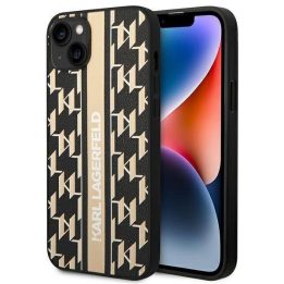 Karl Lagerfeld KLHCP14MPGKLSKW iPhone 14 Plus 6,7 deklas rudas / rudas Monogram Stripe
