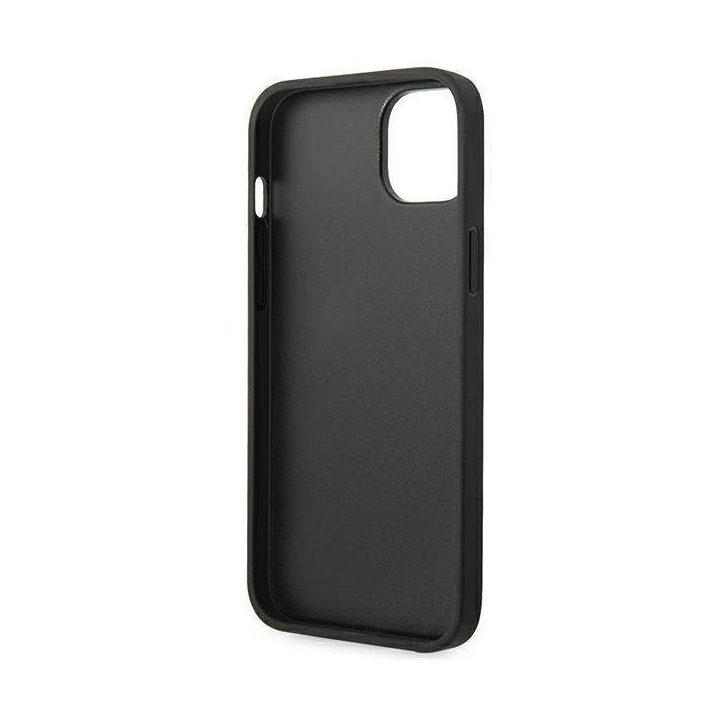 Karl Lagerfeld KLHCP14MSAKLHPG iPhone 14 Plus 6.7 deklas pilka / pilka Saffiano Mono Metal Logo