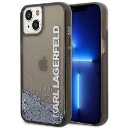 Karl Lagerfeld KLHCP14SLCKVK iPhone 14 6.1 juodas / juodas deklas Liquid Glitter Elong