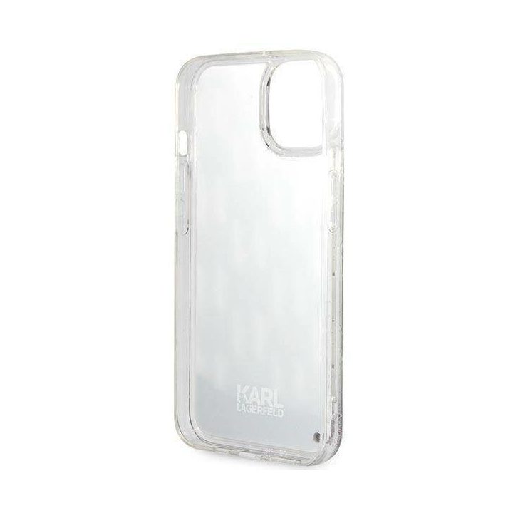 Karl Lagerfeld KLHCP14SLMNMK iPhone 14 6.1 deklas juodas / juodas Liquid Glitter Monogram
