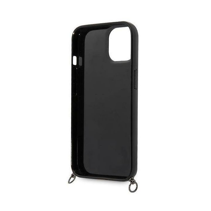 Karl Lagerfeld KLHCP14SSTSTP iPhone 14 6.1 deklas rožinis / rožinis Spalvotų juostelių dirželis