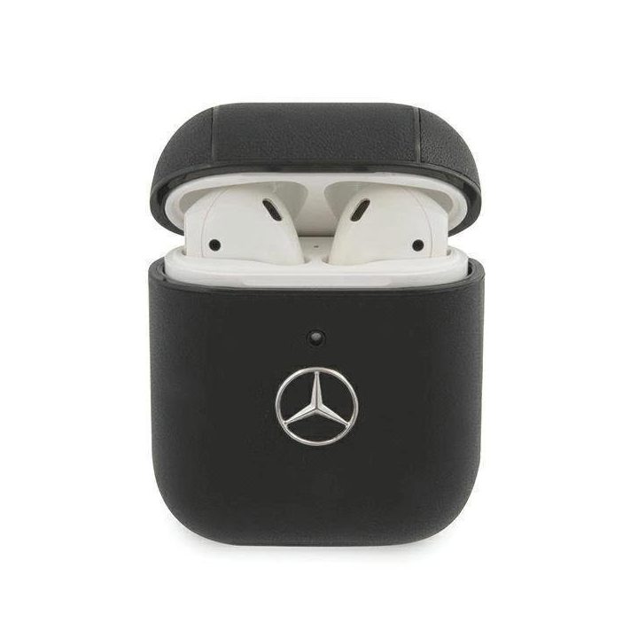 Mercedes Electronic Line dėklas AirPods 1/2 - juodas