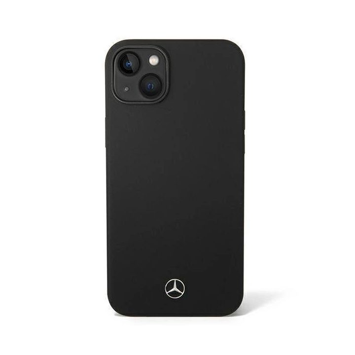 Mercedes silikoninis MagSafe dėklas iPhone 14 Plus - juodas