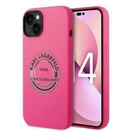 Karl Lagerfeld KLHCP14MSRSGRCF iPhone 14 Plus 6.7 deklas rožinis / rožinis silikonas RSG