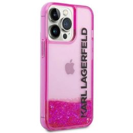 Karl Lagerfeld KLHCP14XLCKVF iPhone 14 Pro Max 6.7 pink / pink deklas Liquid Glitter Elong
