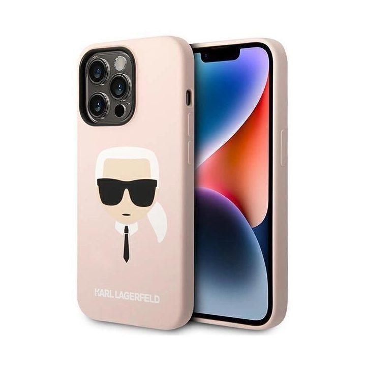Telefono dėklas Karl Lagerfeld iPhone 14 Pro Max 6.7 rožinis