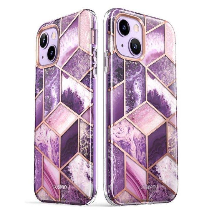 COSMO IPHONE 14 PLUS MARBLE PURPLE dėklas