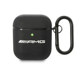 AMG AMA2SLWK AirPods ausinių dangtelis juoda/juoda oda
