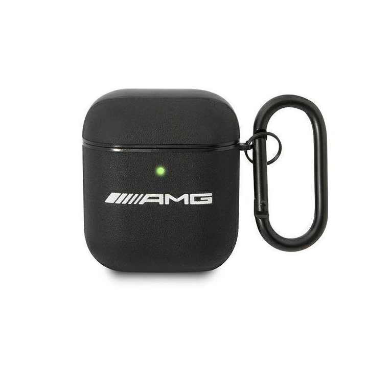 AMG AMA2SLWK AirPods ausinių dangtelis juoda/juoda oda