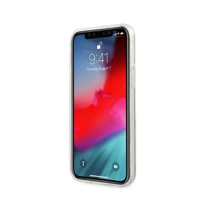AMG Electroplate vertikalus dėklas iPhone 12 / iPhone 12 Pro - Skaidrus