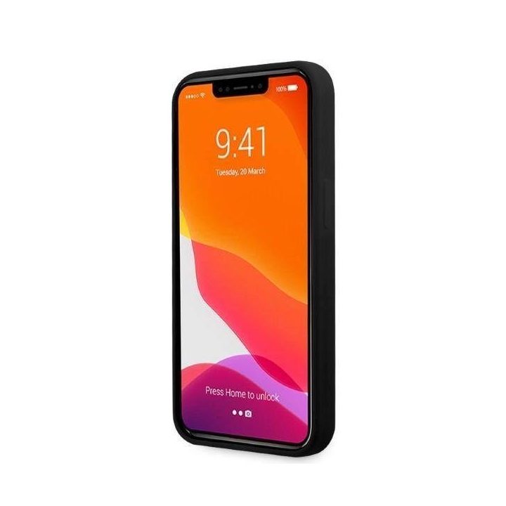 Ferrari FESSIHMP13LBK iPhone 13 Pro / 13 6.1 juodos/juodos spalvos deklas Silikoninis MagSafe