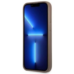 Guess 4G Triangle Logo Cardslot dėklas iPhone 13 Pro / 13 - rudas