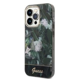 Guess Jungle Collection kolekcija iPhone 14 Pro Max - žalia spalva
