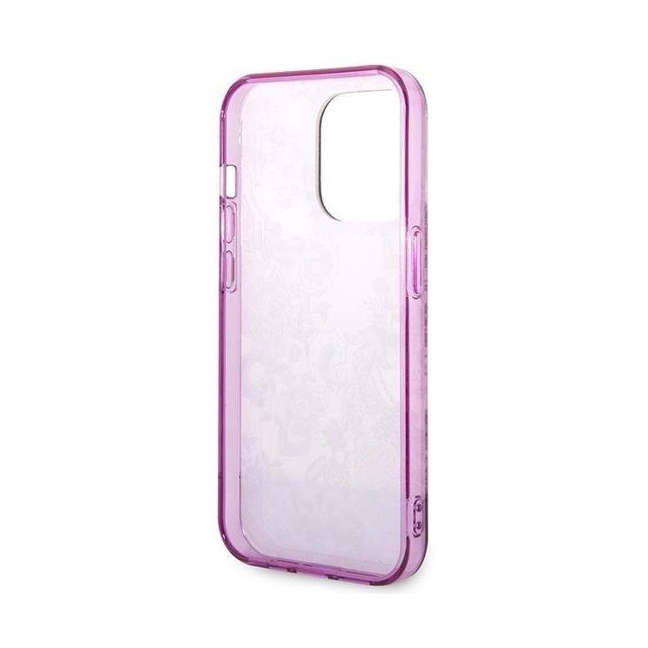 Guess Porcelain Collection kolekcija iPhone 14 Pro Max - fuksjė