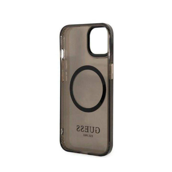 Guess Gold Outline Translucent MagSafe saugiklis iPhone 13 - nuotraukos