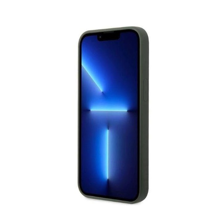 Guess GUHMP13MSBPLA iPhone 13 6.1 žalias/akio spalvos deklas Silikono logotipas MagSafe plokštelė