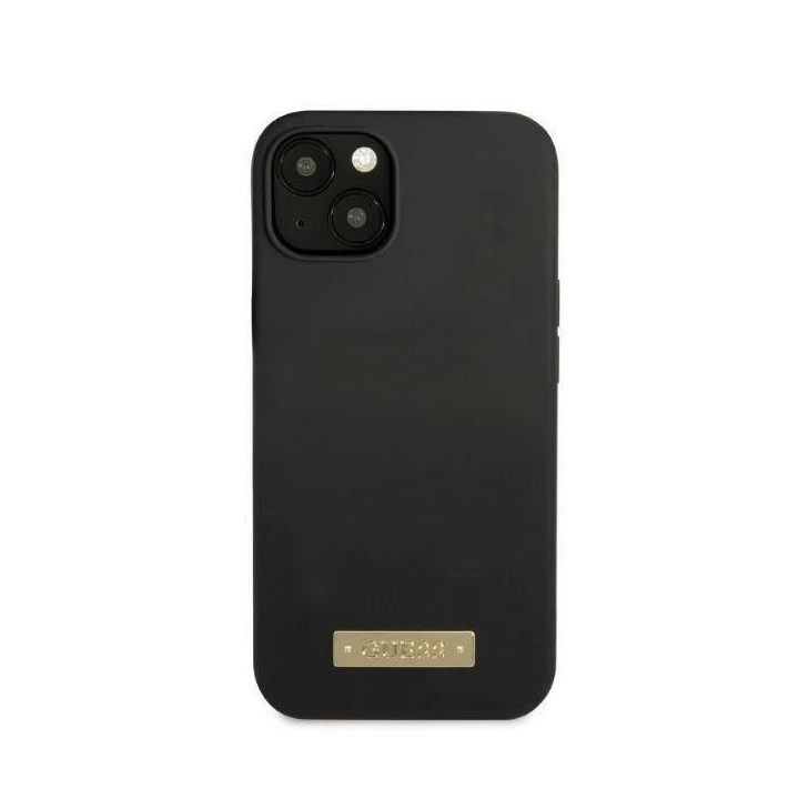 Guess Silikono logotipo plokštelė MagSafe iPhone 13 mini - nuotraukos