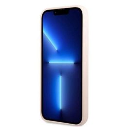 Guess GUHMP13XSPLP iPhone 13 Pro Max 6.7 rožinės/rožinės spalvos deklas Silikono logotipas MagSafe plokštelė