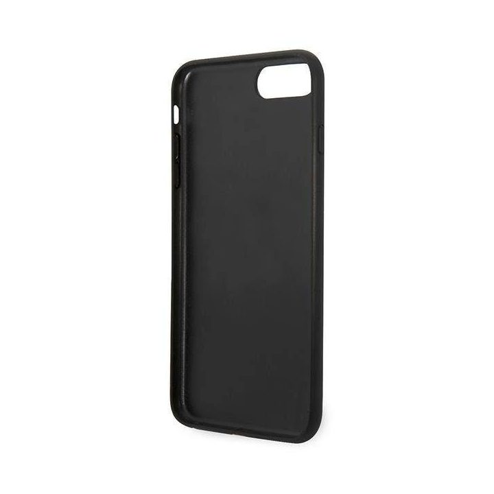 Dėklas Karl Lagerfeld Saffiano Karl&Choupette Head na iPhone 7 Plus / iPhone 8 Plus - juodos spalvos
