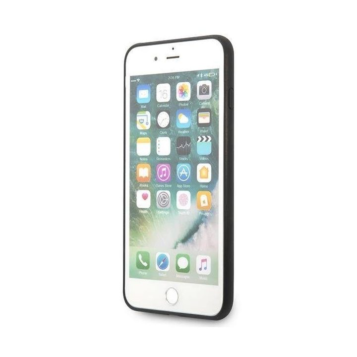 Dėklas Karl Lagerfeld Saffiano Karl&Choupette Head na iPhone 7 Plus / iPhone 8 Plus - juodos spalvos