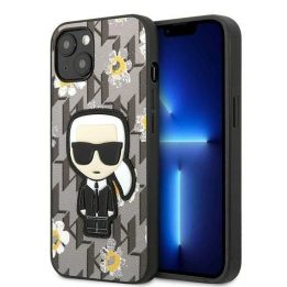 Karl Lagerfeld KLHCP13MPMNFIK1 iPhone 13 6.1 pilka/pilka Flower Ikonik Karl