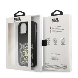 Dėklas Karl Lagerfeld Karlimals Cardslot na iPhone 13 Pro Max - Juodos spalvos