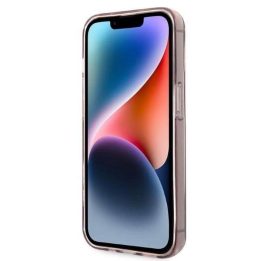 Karl Lagerfeld KLHCP14LHNCHTCP iPhone 14 Pro 6.1 rožinės/rožinės spalvos deklas Ikonik Choupette