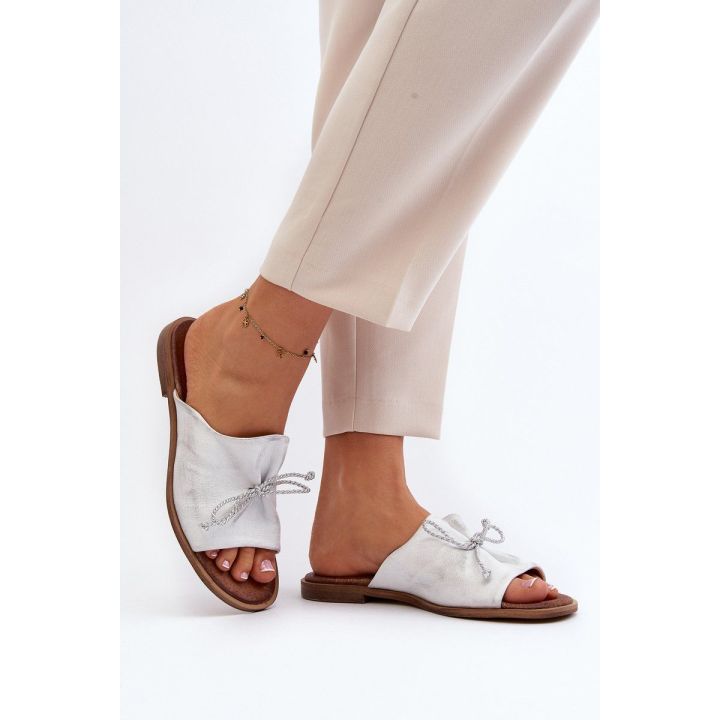 Odiniai moteriški sandalai Zazoo 2659/005 Silver