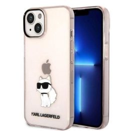 Karl Lagerfeld KLHCP14MHNCHTCP iPhone 14 Plus 6.7 rožinės/rožinės spalvos deklas Ikonik Choupette