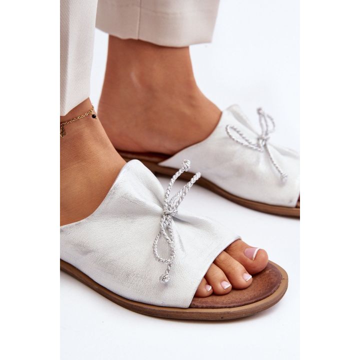 Odiniai moteriški sandalai Zazoo 2659/005 Silver