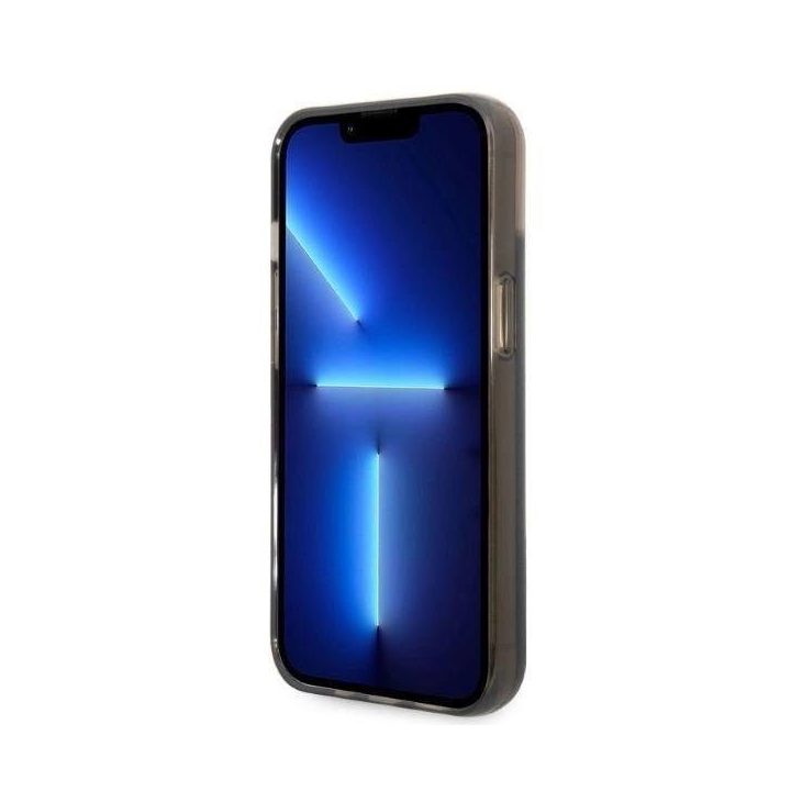Dėklas Karl Lagerfeld Liquid Glitter RSG ant iPhone 14 Plus - juodos spalvos