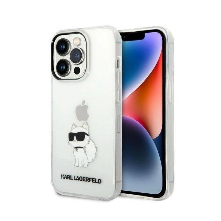 Karl Lagerfeld KLHCP14XHNCHTCT iPhone 14 Pro Max 6,7 permatomas deklas Ikonik Choupette