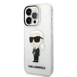 Karl Lagerfeld Ikonik Karl dėklas iPhone 14 Pro Max - skaidrus