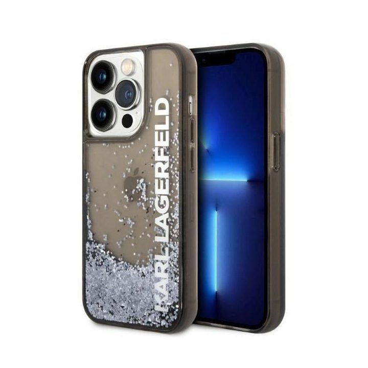 Dėklas Karl Lagerfeld Liquid Glitter Elong na iPhone 14 Pro Max - Pagrindinis