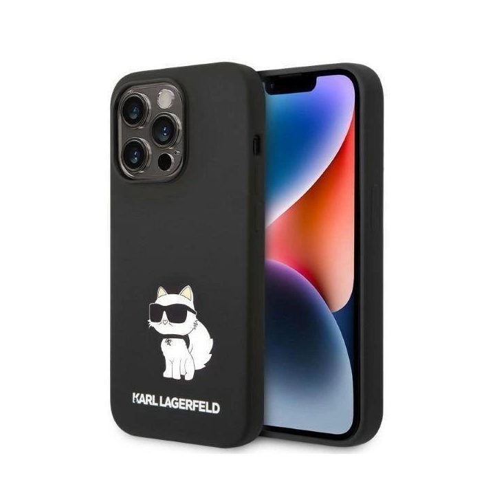 Dėklas Karl Lagerfeld Silicone Choupette prie iPhone 14 Pro Max - nuotraukos