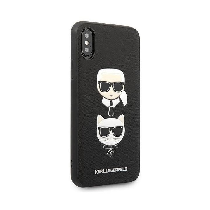 Karl Lagerfeld telefono dėklas iPhone X/XS, juodas