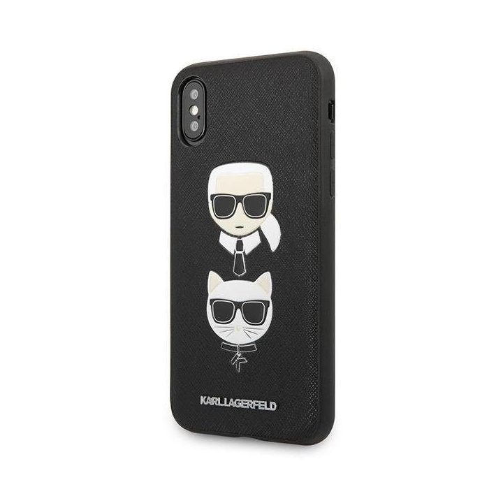 Karl Lagerfeld telefono dėklas iPhone X/XS, juodas